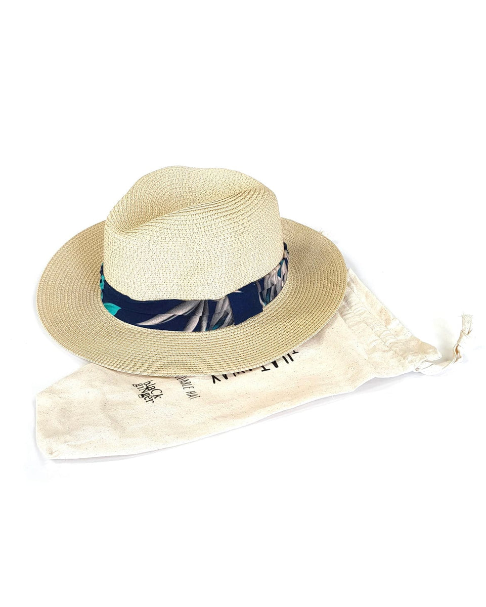 Tropical Design Foldable, Packable Panama Style Sun Hat – luscious