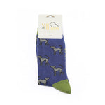 Load image into Gallery viewer, lusciousscarves Mr Heron Greyhounds Design Bamboo Socks , Men&#39;s Blue
