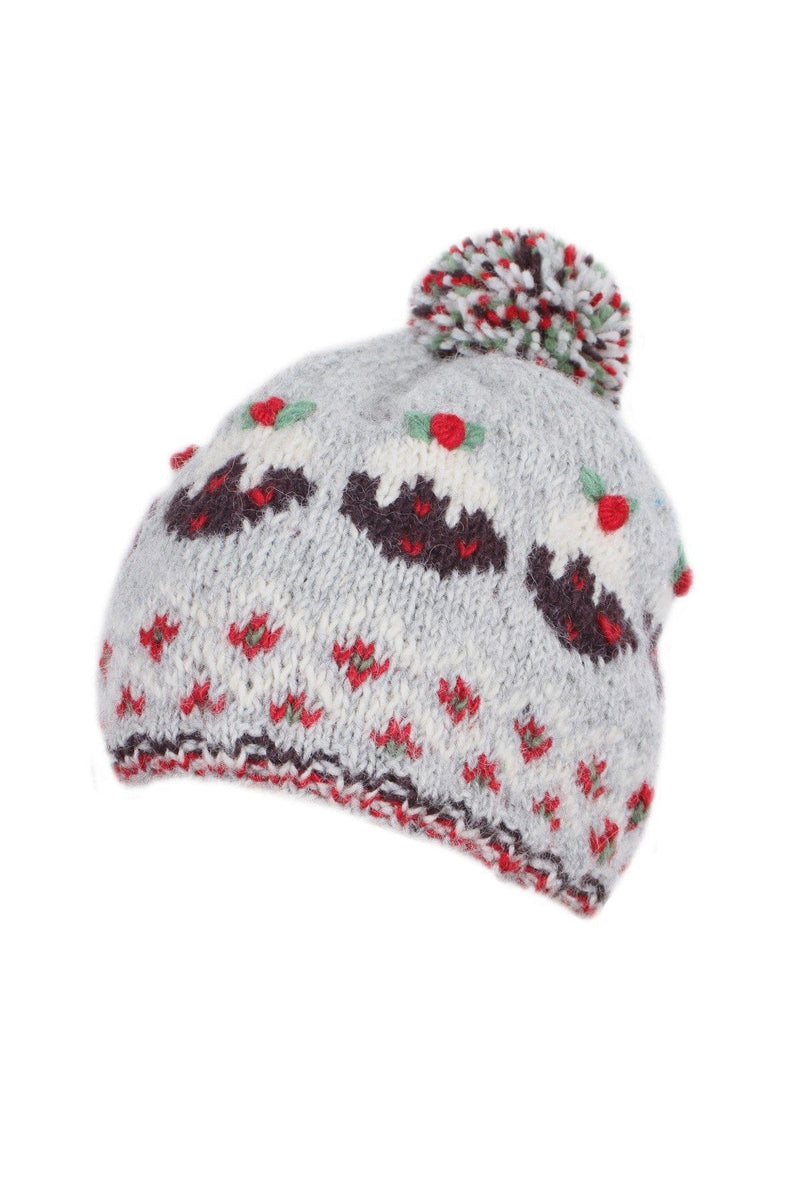 Pachamama Pudding Christmas Bobble Beanie Womens lusciousscarves