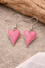 Load image into Gallery viewer, Miss Milly Earrings Miss Milly Pink Heart Drop Earrings