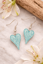 Load image into Gallery viewer, Miss Milly Earrings Miss Milly Powder Blue Heart Drop Earrings