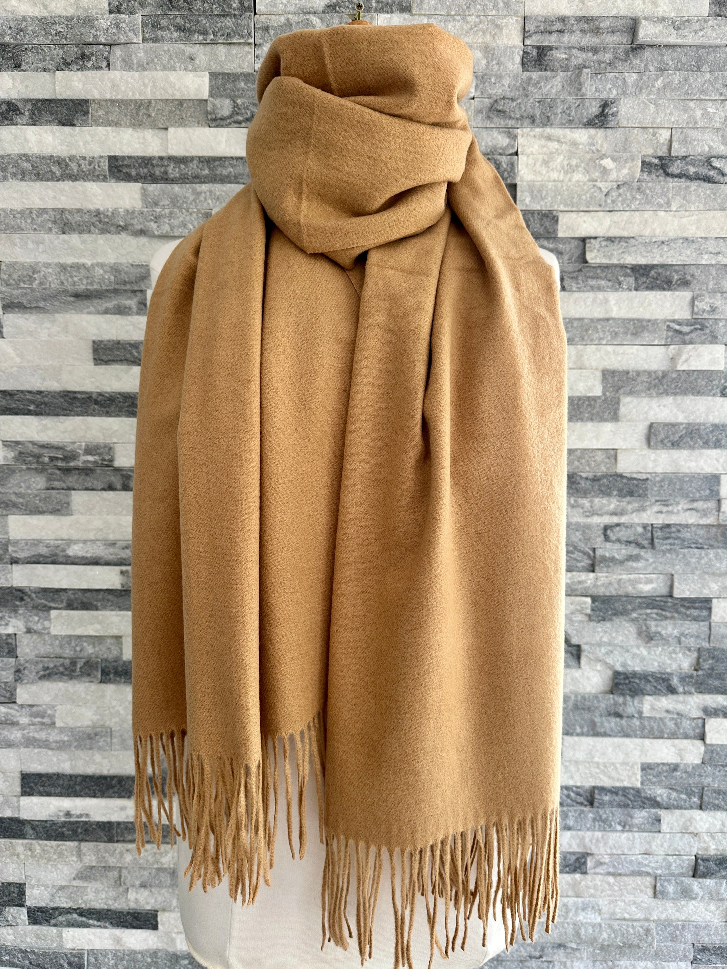 Cashmere Blend Plain Pashmina Wrap