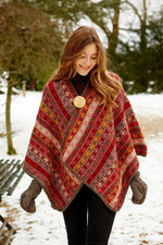 Load image into Gallery viewer, lusciousscarves Pachamama Tintagel Wrap , Hand Knitted, Fair Trade
