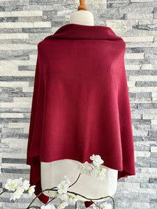 Light Weight Summer Poncho Fine Knit , available in 29 Colours.