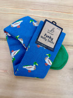 Load image into Gallery viewer, Bartleby’s Soft Cotton Welly Socks , Funky Novelty Designs
