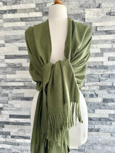 Cashmere Blend Plain Pashmina Wrap