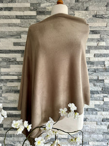 Light Weight Summer Poncho Fine Knit , available in 29 Colours.