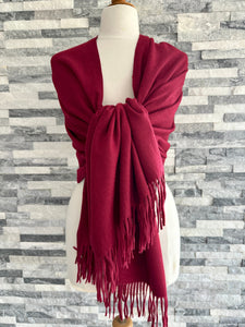Cashmere Blend Plain Pashmina Wrap