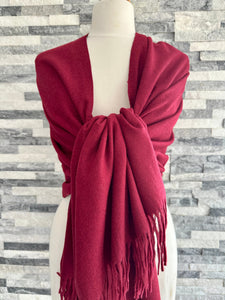 Cashmere Blend Plain Pashmina Wrap