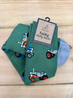 Load image into Gallery viewer, Bartleby’s Soft Cotton Welly Socks , Funky Novelty Designs
