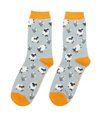 Load image into Gallery viewer, lusciousscarves Miss Sparrow Leaping Sheep Bamboo Socks - Duck Egg
