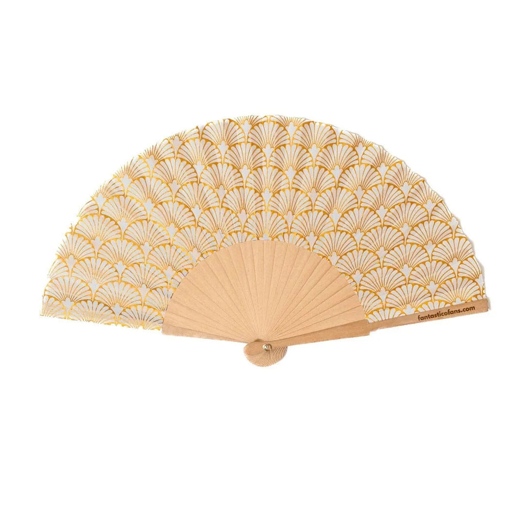 luscious scarves Apparel & Accessories Fantastico Art Deco Hand Fan 23cm.