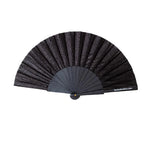 Load image into Gallery viewer, luscious scarves Apparel &amp; Accessories Fantastico Black Glitter Hand Fan 23cm.
