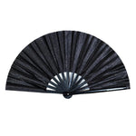 Load image into Gallery viewer, luscious scarves Apparel &amp; Accessories Fantastico Black Glitter  Mega Hand Fan / Decorative Fan  XL
