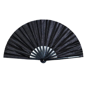 luscious scarves Apparel & Accessories Fantastico Black Glitter  Mega Hand Fan / Decorative Fan  XL