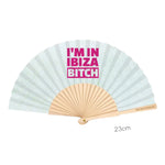 Load image into Gallery viewer, luscious scarves Apparel &amp; Accessories Fantastico I&#39;m in Ibiza Bitch Hand Fan 23cm.

