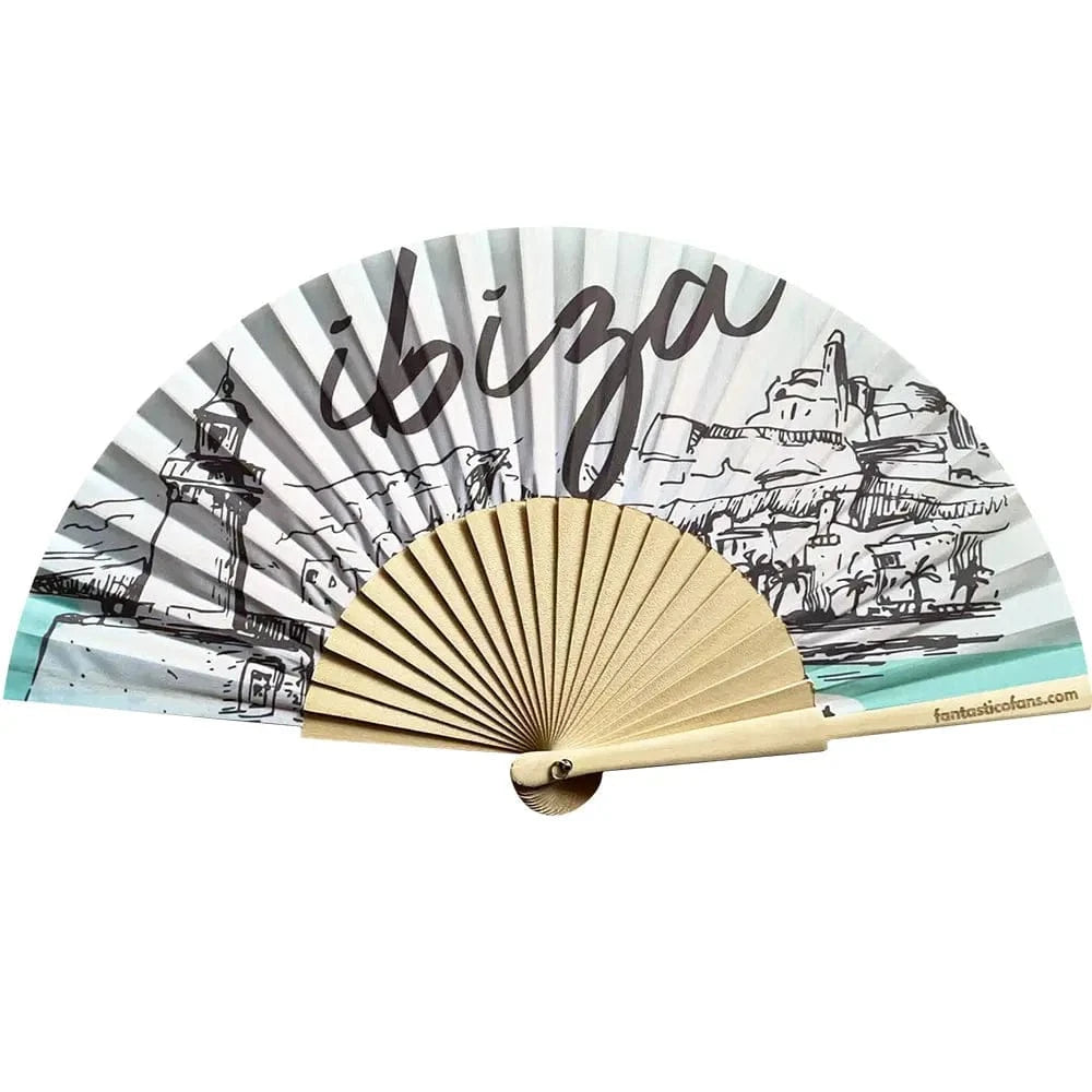 luscious scarves Apparel & Accessories Fantastico Ibiza Dalt Vila 23cm Hand Fan