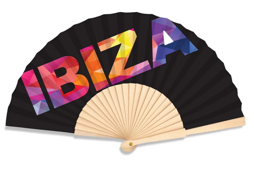 luscious scarves Apparel & Accessories Fantastico Ibiza Logo Hand Fan 23cm.