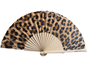 luscious scarves Apparel & Accessories Fantastico Leopard Print Hand Fan 23cm.
