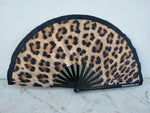 Load image into Gallery viewer, luscious scarves Apparel &amp; Accessories Fantastico Leopard Print Hand Fan / Decorative Fan  XL
