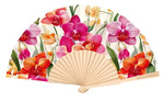 Load image into Gallery viewer, luscious scarves Apparel &amp; Accessories Fantastico Orchid Print Hand Fan 23cm.
