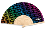 Load image into Gallery viewer, luscious scarves Apparel &amp; Accessories Fantastico Rainbow Ibiza Hand Fan 23cm.
