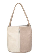 Load image into Gallery viewer, luscious scarves Backpacks Cream / Tan Faux Leather Shoulder Bag Convertible Backpack.
