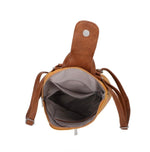Load image into Gallery viewer, luscious scarves Backpacks Faux Leather Large Triangular Backpack / Shoulder Bag
