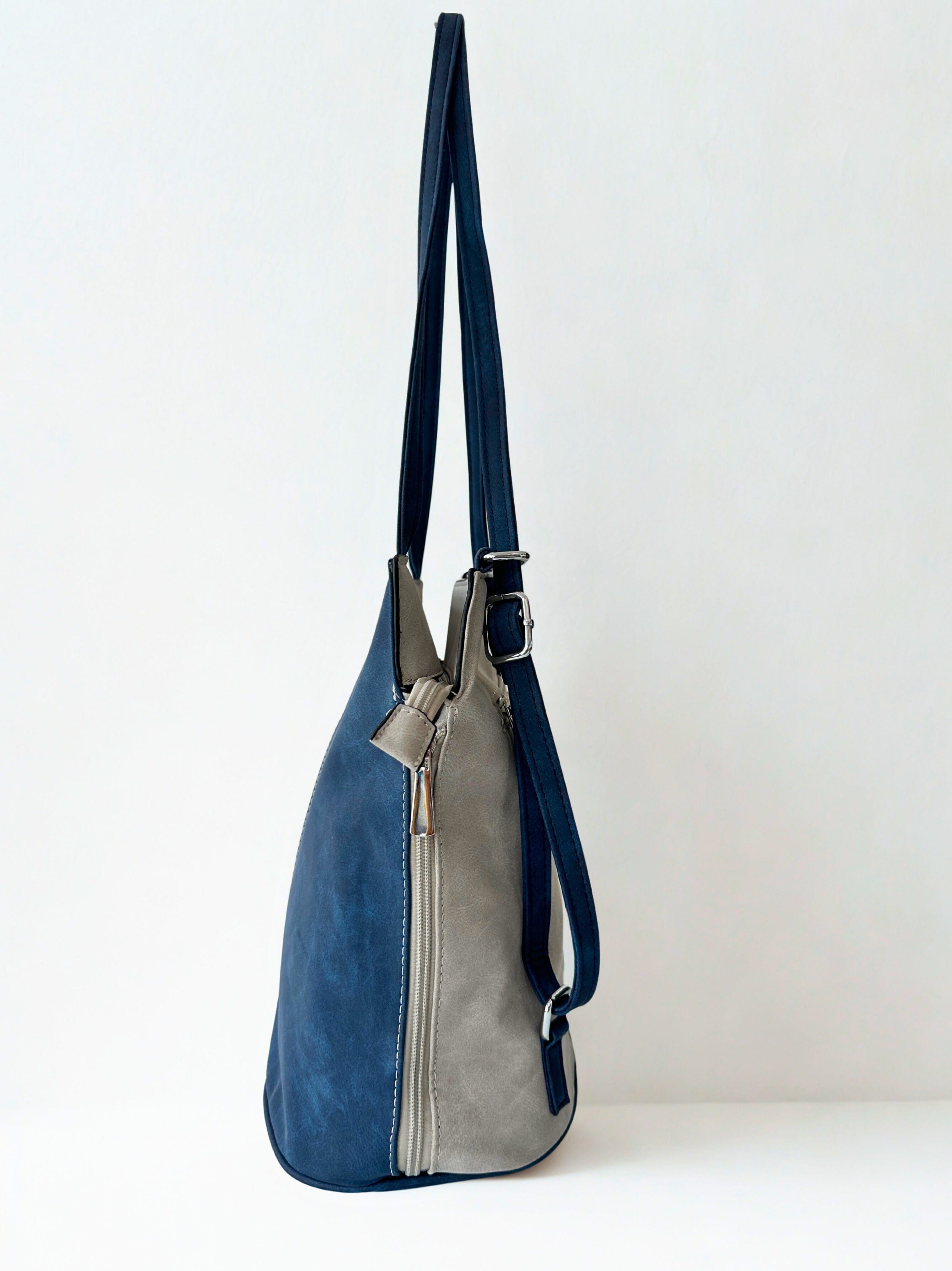 luscious scarves Backpacks Faux Suede Shoulder Bag Convertible Backpack.