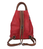 Load image into Gallery viewer, luscious scarves Backpacks Faux Vegan Leather Triangular Backpack with Double Front Pockets, Available in 10 winter colours.
