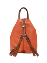 Load image into Gallery viewer, luscious scarves Backpacks Large Triangular Faux Leather Rucksack/ Backpack.
