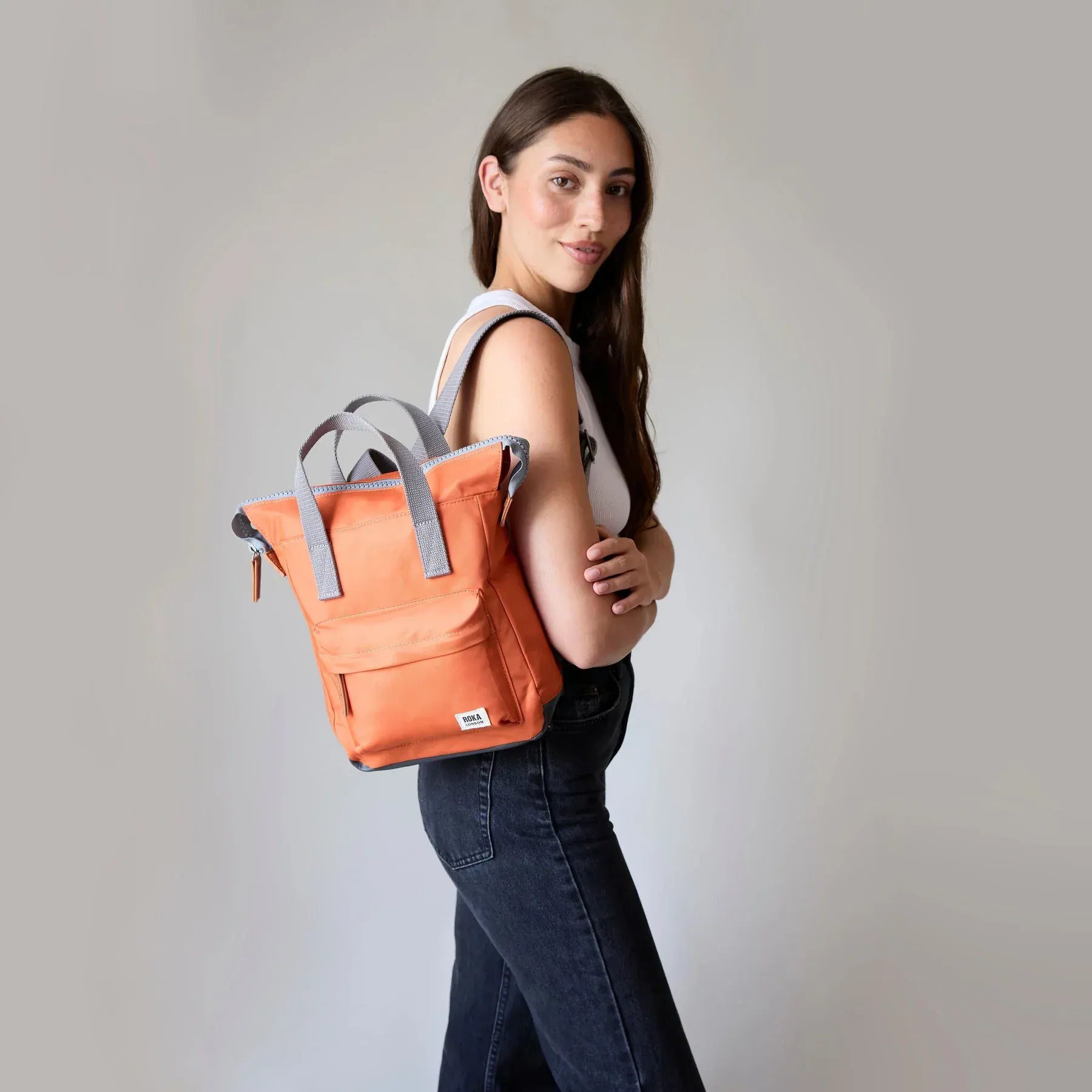 luscious scarves Backpacks Roka Bantry B Backpack in Airforce , Recycled Nylon Small Size