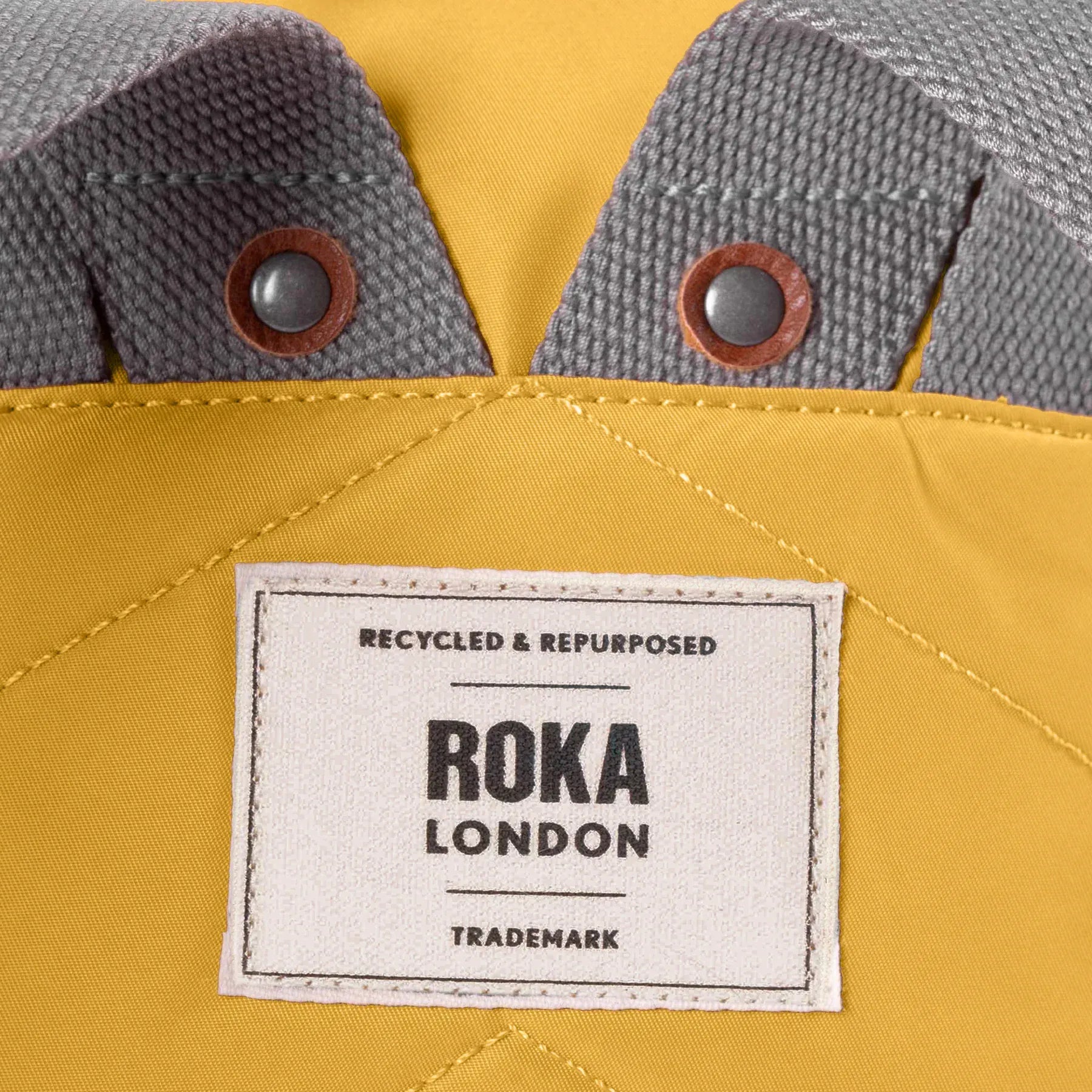 luscious scarves Backpacks Roka Canfield B Roll Top Backpack Corn Yellow Small