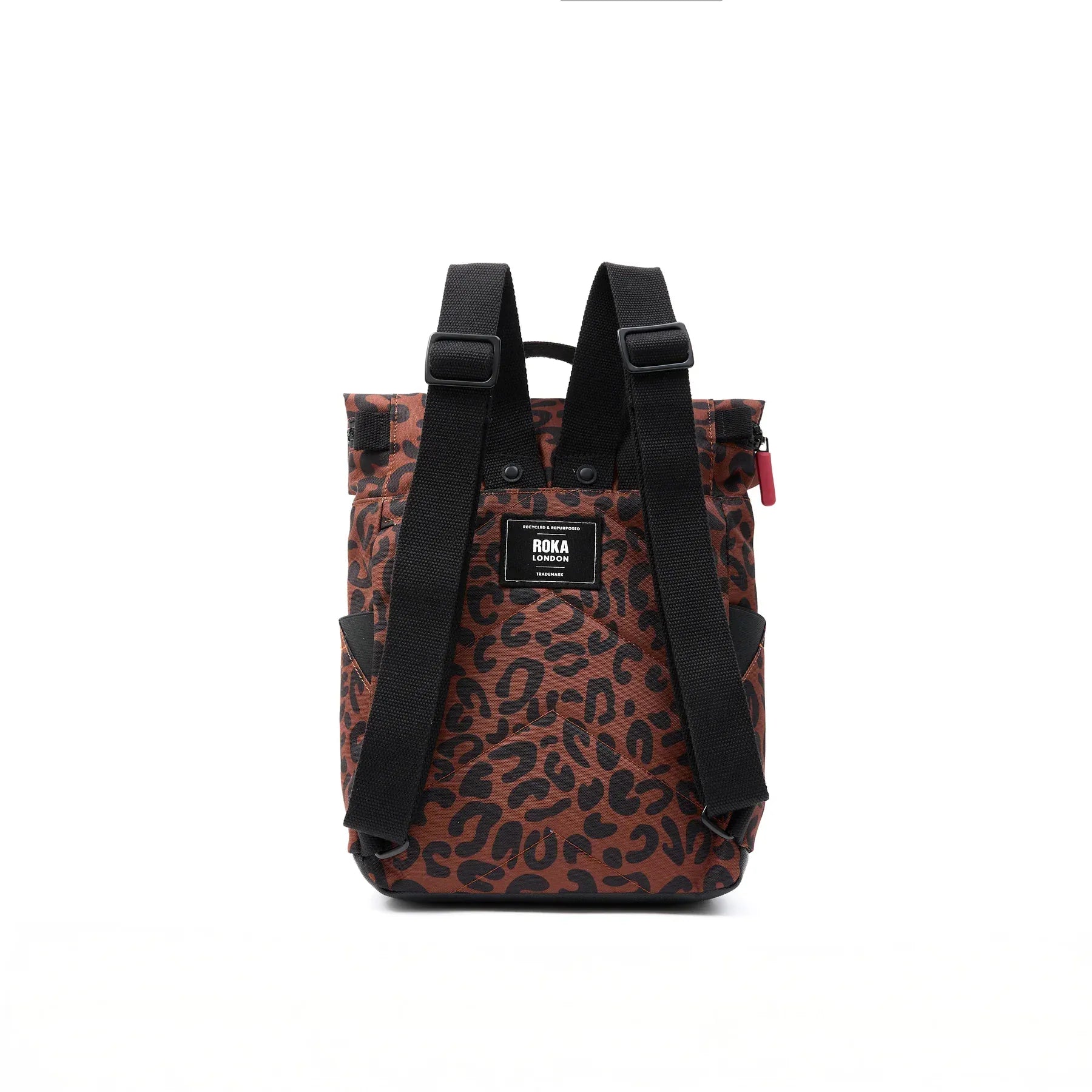 luscious scarves Backpacks Roka Canfield B Roll Top Backpack in Scarlett Leopard Small