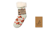 Load image into Gallery viewer, luscious scarves bed socks Sherpa Slipper Socks with Grips,  Funky Designs Kids
