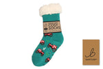 Load image into Gallery viewer, luscious scarves bed socks Tractor / 9 - 1.5 Sherpa Slipper Socks with Grips,  Funky Designs Kids
