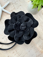 Load image into Gallery viewer, luscious scarves Belts Genuine Italian Suede / Leather Flower Boho Belt.
