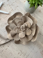 Load image into Gallery viewer, luscious scarves Belts Genuine Italian Suede / Leather Flower Boho Belt.
