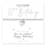 Load image into Gallery viewer, luscious scarves Bracelets Life Charms Silver Plated 18th Birthday Bracelet with gift box
