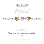 Load image into Gallery viewer, luscious scarves Bracelets Life Charms Silver Plated Amazing Aunty Bracelet with gift box

