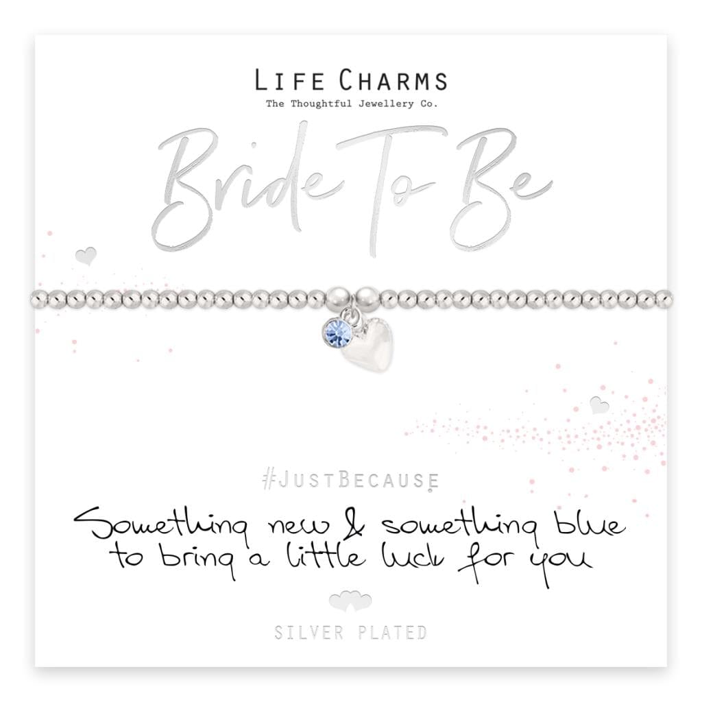 luscious scarves Bracelets Life Charms Silver Plated Bride To Be Bracelet with gift box