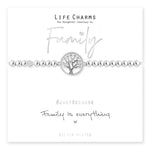 Load image into Gallery viewer, luscious scarves Bracelets Life Charms Silver Plated Family is Everything Bracelet with gift box
