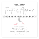 Load image into Gallery viewer, luscious scarves Bracelets Life Charms Silver Plated Feathers Appear When Angels Are Near Bracelet with gift box
