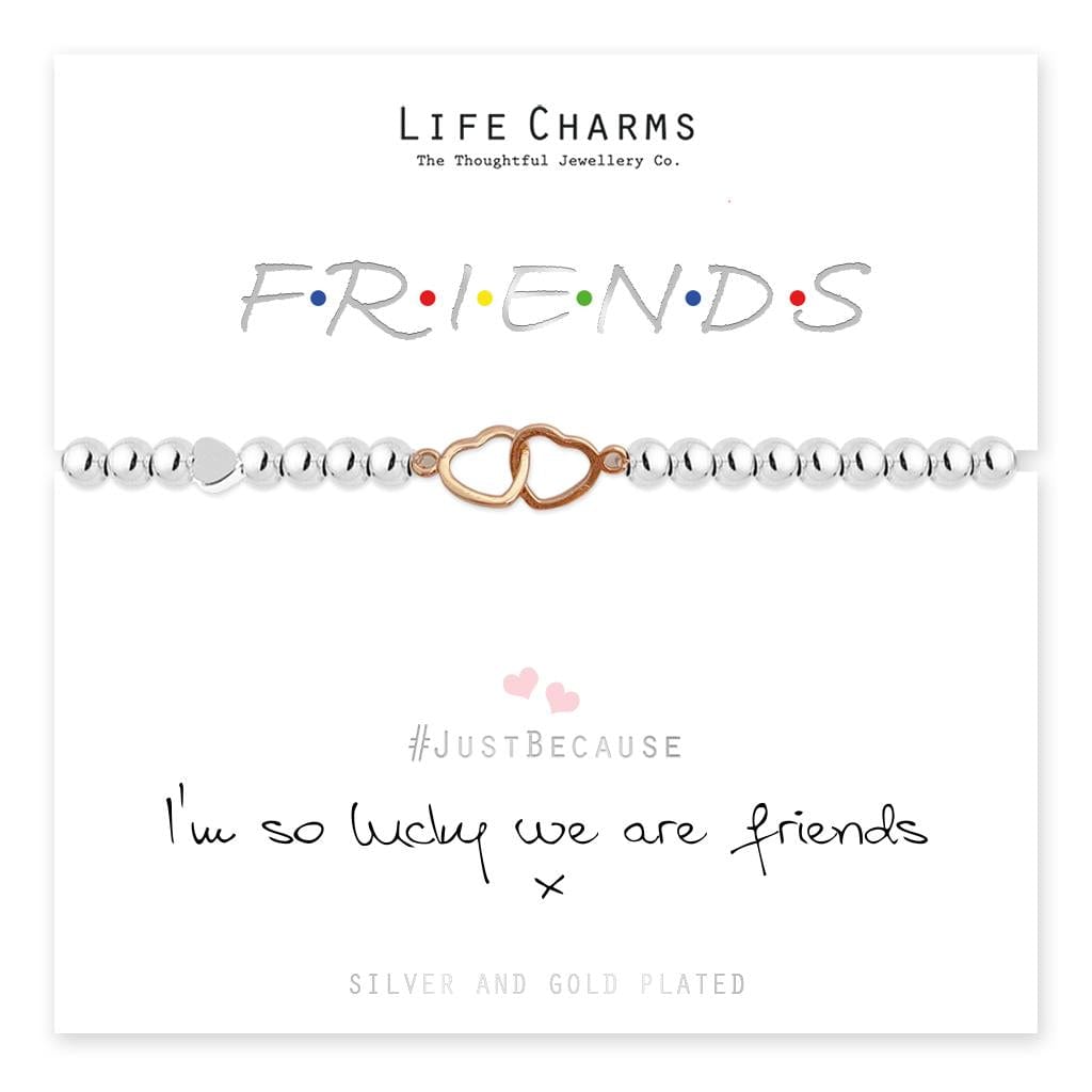 luscious scarves Bracelets Life Charms Silver Plated Friends Bracelet with gift box
