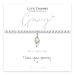 Load image into Gallery viewer, luscious scarves Bracelets Life Charms Silver Plated I Love You Granny Bracelet with gift box
