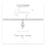 Load image into Gallery viewer, luscious scarves Bracelets Life Charms Silver Plated I Love You Nanny Bracelet with gift box
