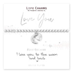 Load image into Gallery viewer, luscious scarves Bracelets Life Charms Silver Plated I Love You To The Moon And Back Bracelet with gift box
