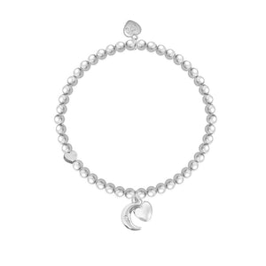 luscious scarves Bracelets Life Charms Silver Plated I Love You To The Moon And Back Bracelet with gift box