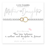 Load image into Gallery viewer, luscious scarves Bracelets Life Charms Silver Plated Love Between Mother and Daughter Bracelet with gift box
