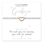 Load image into Gallery viewer, luscious scarves Bracelets Life Charms Silver Plated Sad You Are Leaving Bracelet with gift box
